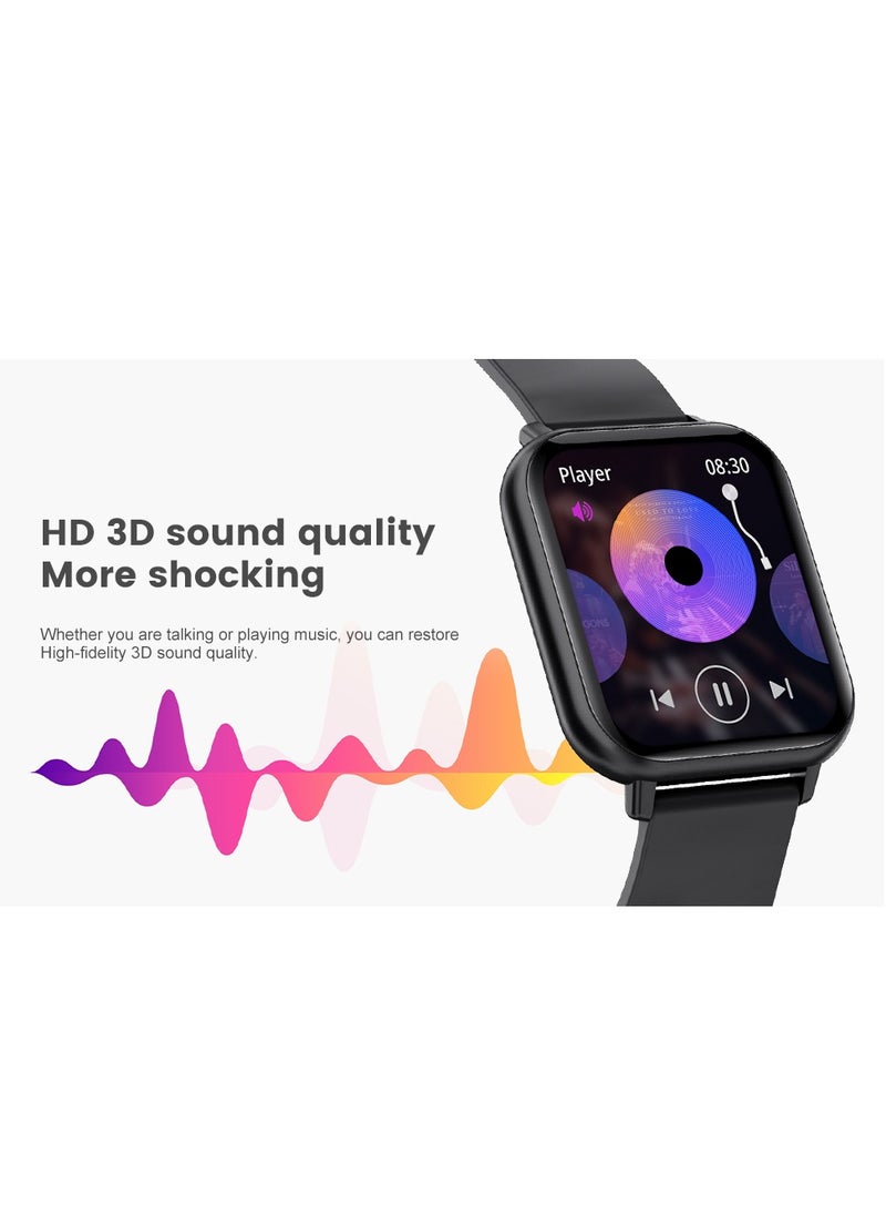 Generic - 1.85-inch Smartwatch with Answer/Make Calls, Fitness Tracker Heart Rate Monitor, Sleep Monitor, Step Counter with 21 Sports Modes, IP68 Waterproof Smart Watch for Android/iPhones - Image 1