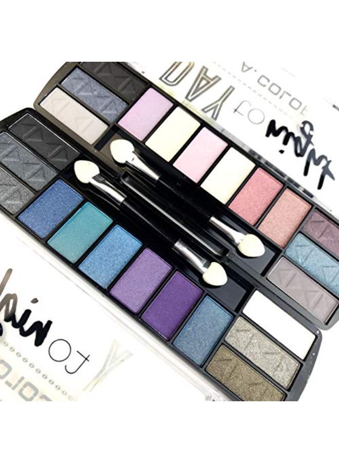 L.A. Colors لوحة ظلال عيون 12 لون من النهار إلى الليل، فجر، 0.28 أونصة - Image 1