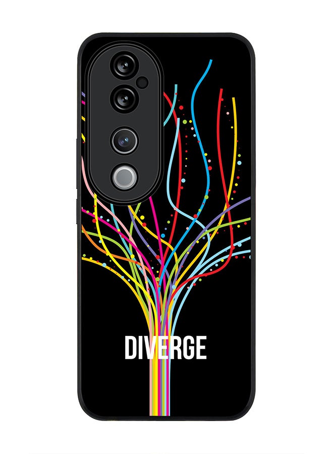 Stylizedd غطاء لجهاز vivo V40 5G / vivo V40 Pro، حماية كاميرا نحيفة، غطاء هاتف مضاد للصدمات - Diverge (أسود) - Image 1
