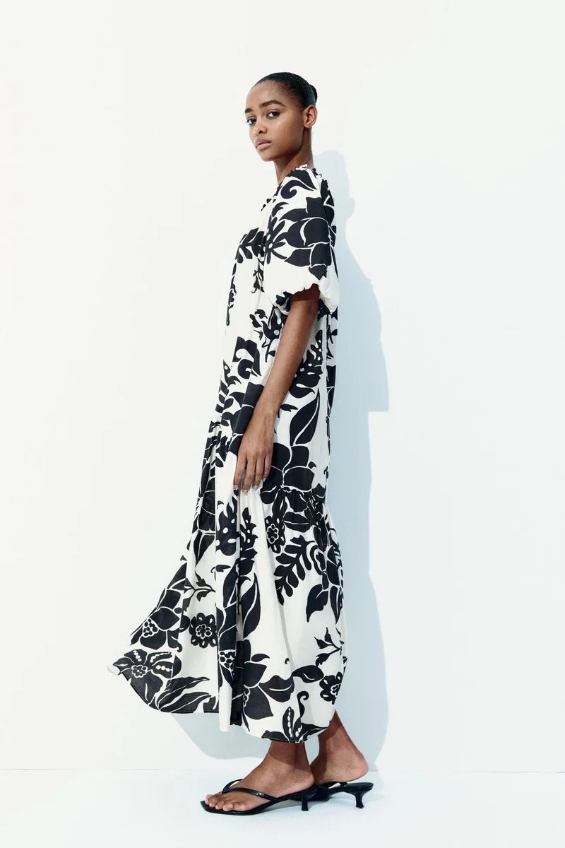 اتش اند ام فستان بتفاصيل رباط