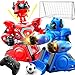 LZZAPJ 2Pack Remote Control Fighting Robot Battle Bots Toys with Sounds Lights Soccer Game Mode Suitable for Adults Kids Ages 6 7 8 9 10 11 12 Ideal ChristmasBirthday Gift for Boys - Image 2