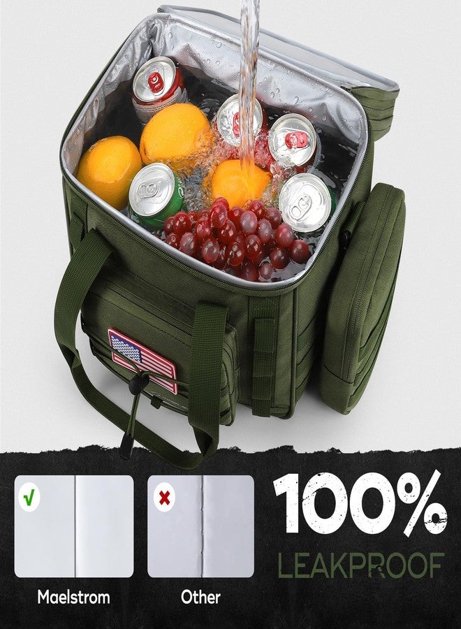 Maelstrom Tactical Lunch Box, 23 L Insulated Lunch Bag for Men, Expandable Double Deck Lunch Cooler Bag,Large Leakproof Soft Lunch Tote with Detachable MOLLE Bags, for Adult Women Work,Picnic - Image 4
