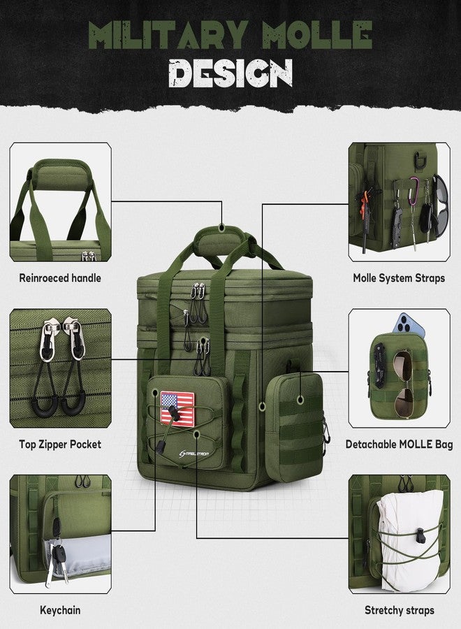 Maelstrom Tactical Lunch Box, 23 L Insulated Lunch Bag for Men, Expandable Double Deck Lunch Cooler Bag,Large Leakproof Soft Lunch Tote with Detachable MOLLE Bags, for Adult Women Work,Picnic - Image 5