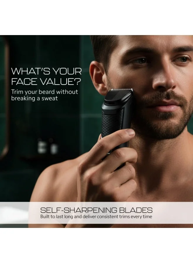 Zlade  Zlade Jaws Blitz Rechargeable High-Precision Beard Trimmer | 40 Length Settings for Men | Best Price UAE