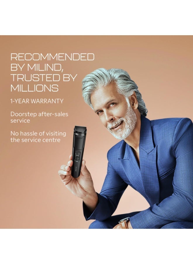 ZLADE مقص لحية زلايد جوز بلتس القابل لإعادة الشحن بدقة عالية | 40 إعداد طول - Image 3