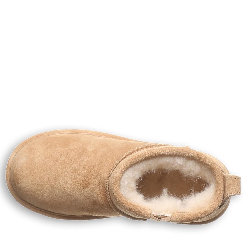 BEARPAW Retro Shorty Youth Iced Coffee Size 13 | Cozy Slip On Winter Boots for Kids | Winter Ankle Boots - Image 5