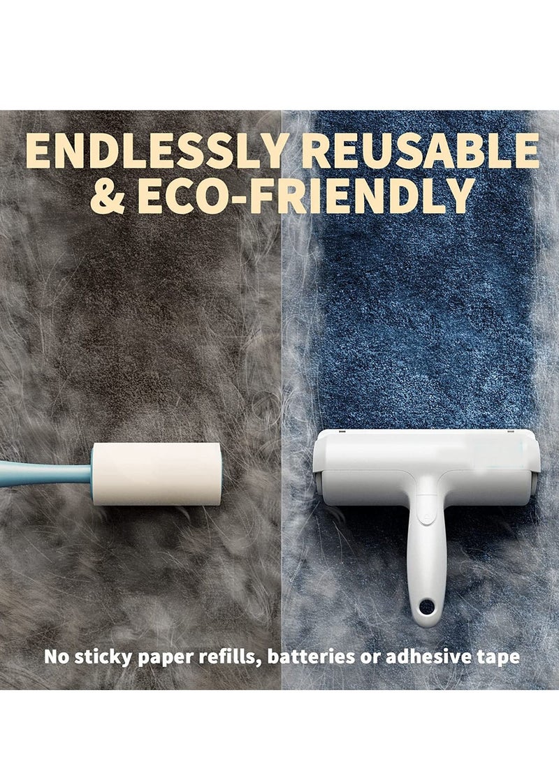 Pet Hair Remover - Lint Roller for Pet Hair - Cat and Dog Hair Remover for Couch, Furniture, Carpet, Car Seat, Reusable Pet Hair Roller W/Self-Cleaning Base - Upgraded Animal Fur Removal Tool - Image 5