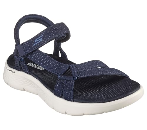 Skechers Performance Women's GO WALK FLEX SANDAL - SUBLIME,Navy, 8 - Image 4