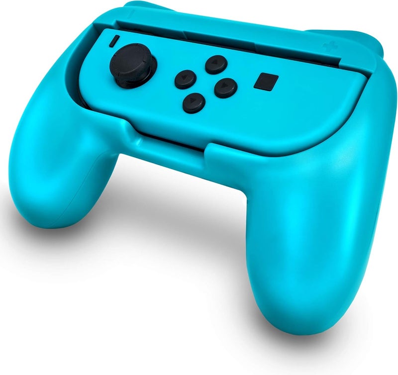 ADZ Switch Joy Con Grip x 2 Switch Joycon Comfort Grip Controller Accessories Compatible with Nintendo Switch JoyCon Controller (Red / Blue) - Image 4