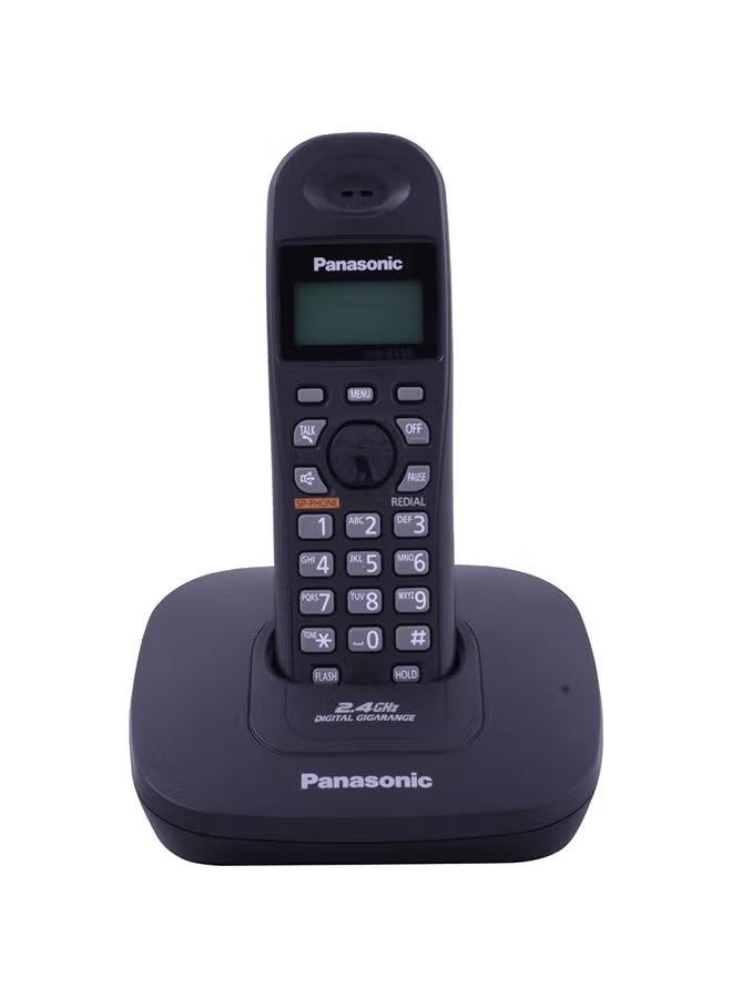 Panasonic Cordless Telephone Black/Grey KX-TG3611 - Image 3