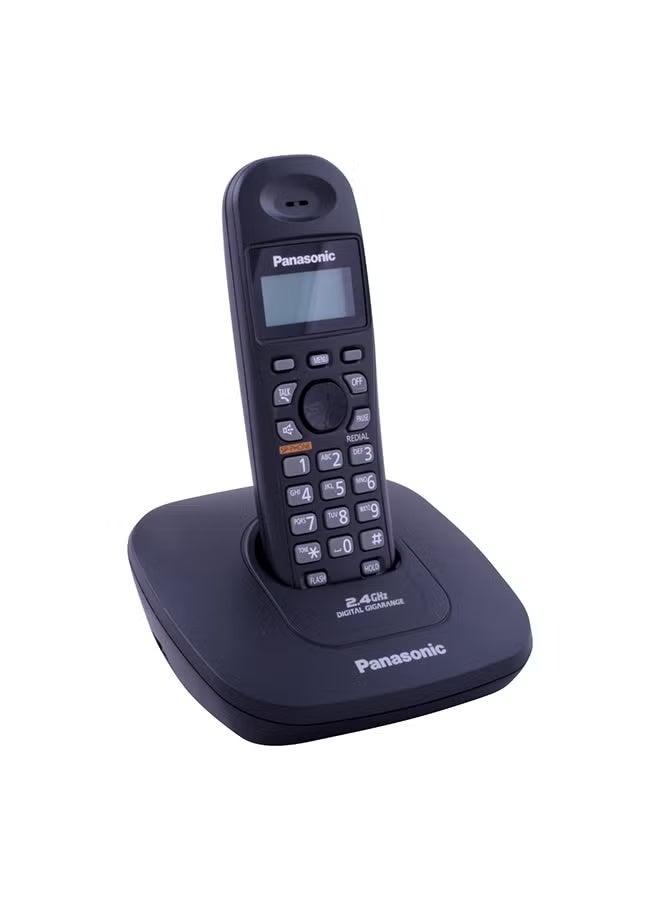 Panasonic Cordless Telephone Black/Grey KX-TG3611 - Image 4