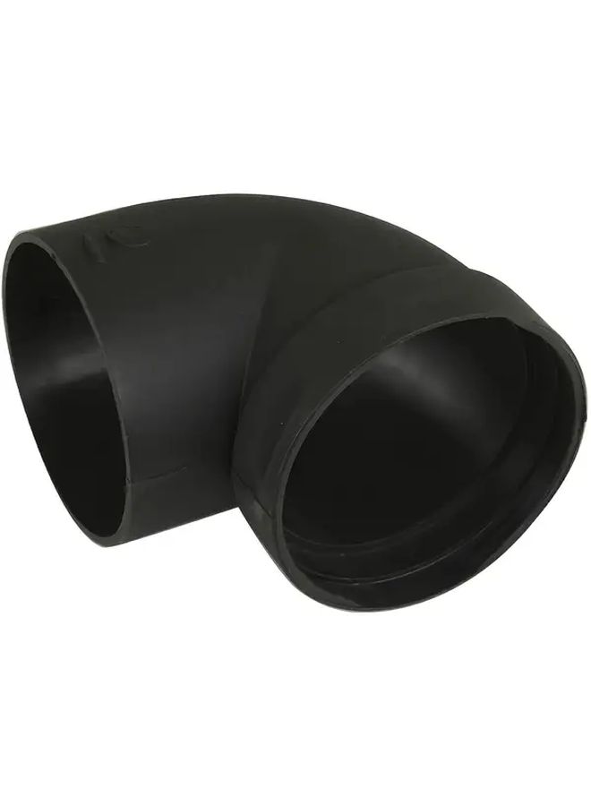 Black 75mm Exhaust Pipe Elbow Outlet Ventilation Fitting For Diesel Air Heaters - Image 1
