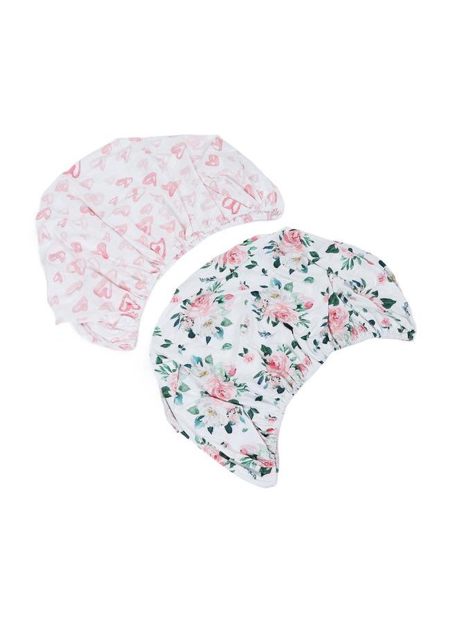 Thoraya 2Pcs Bassinet Sheet Polyester Cotton Breathable Elastic Bassinet Pad Mattress Sheets for Rectangle Hourglass Oval Shape  - Image 5
