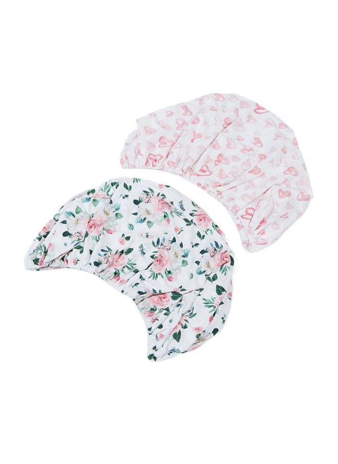Thoraya 2Pcs Bassinet Sheet Polyester Cotton Breathable Elastic Bassinet Pad Mattress Sheets for Rectangle Hourglass Oval Shape  - Image 4