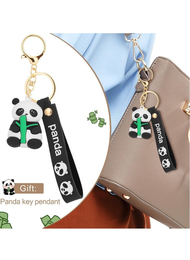 2 Pieces Friendship Bracelets for Women, Inspired Charm Bracelets, Adjustable Matching Couples Best Friend Bracelet Set with Cute Panda Keychain, Ideal Teen Girl Birthday Gifts - Image 3