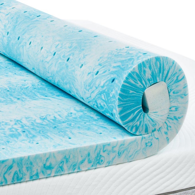 3 INCH TWIN XL MEMORY FOAM MATTRESS TOPPER COOLING GEL INFUSED MATTRESS PAD VENTILATED BED TOPPER FOR PRESSURE RELIEF BACK PAIN CERTIPURUS CERTIFIED