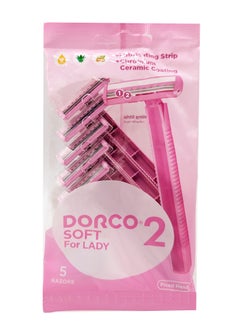 DORCO Soft Women'S Shaving Razors In Poly Bag 5 Pieces  - Image 4