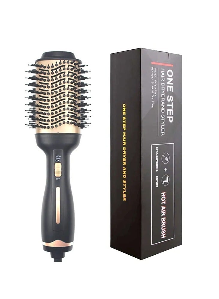 Hot Air Brush,Hair Dryer Brush, Professional Hair Dryer & Volumizer 3 in 1 Upgrade Anti-Scald Negative Ionic Technology Hair Straightener Brush,Salon Negative Ion Ceramic Electric Blow Dryer - Image 1