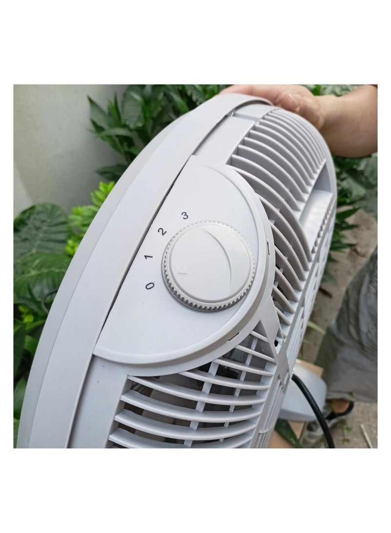 Rapido Floor Fan RWF-20AFM 50cm, 60W AC Motor, 3 Speed Settings, 5000 m³/h Airflow, 180° Oscillation, Lightweight Portable Fan, Beige - Image 3