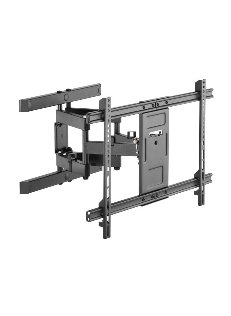 Skill Tech SH 6040P Full-Motion TV Wall Mount Bracket for 37"-80" LED LCD Screens, VESA 600x400, Adjustable Arm 77–428mm, 60kg Load Capacity – Black - Image 1