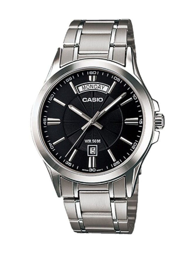 CASIO ساعة يد تناظرية من الفولاذ المقاوم للصدأ MTP-1381D-1AVDF - Image 1
