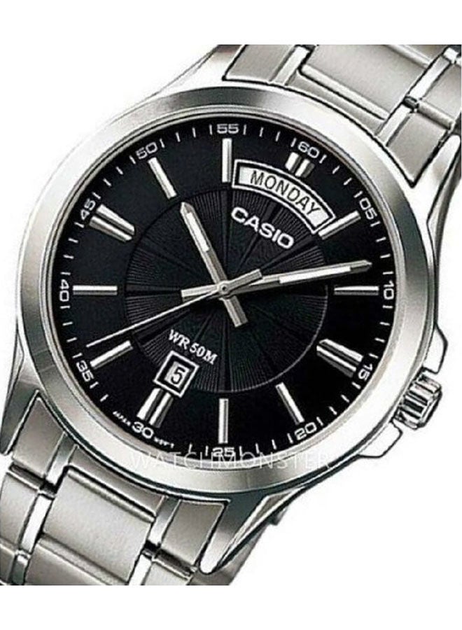 CASIO ساعة يد تناظرية من الفولاذ المقاوم للصدأ MTP-1381D-1AVDF - Image 2