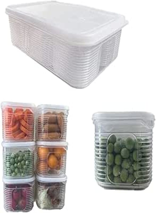 Spaceshoop Generic 7 * 1 Multi-use Food Storage Set - Box, Plastic, Microwave & Dishwasher Safe