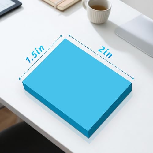 TKTB (54 Pads) Mini Sticky Notes 1.5x2 in, 9 Colors Bright Strong Adhesive Post, Suitable for School, Home, Office, Clean Removal - Image 2