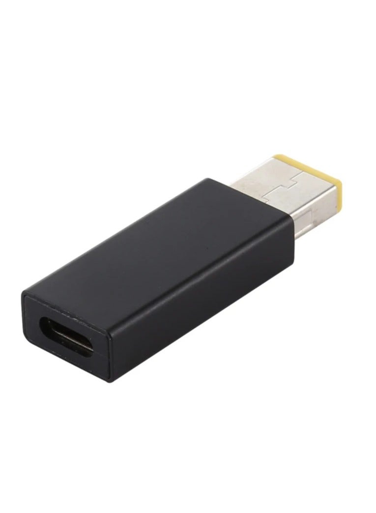 Terabyte PD 20V Big Square Male Adapter Connector for Lenovo (Black) - Image 3