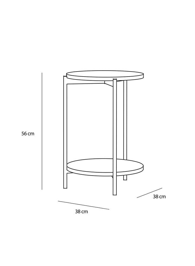 Woodz Taly Full Metal Table With Wooden Surface - Image 2