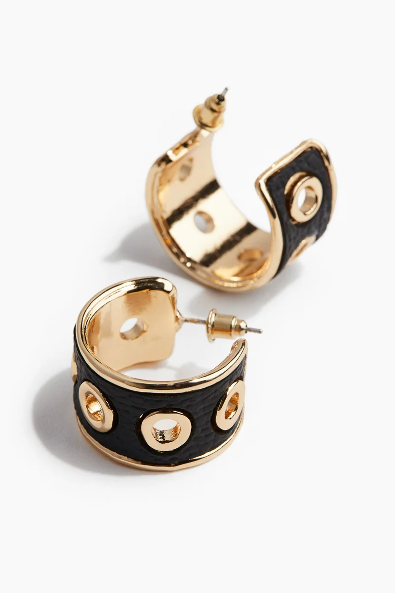 H&M Coated hoop earrings