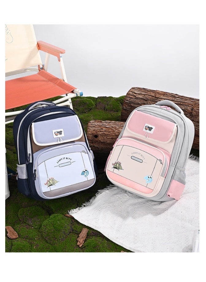 Kids School Backpack Grades 1-3, Large Capacity Waterproof Ergonomic Lightweight Bag - Image 2