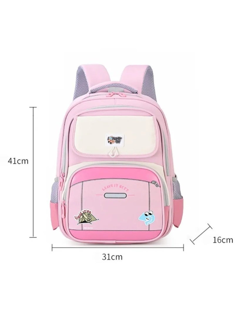 Kids School Backpack Grades 1-3, Large Capacity Waterproof Ergonomic Lightweight Bag - Image 3