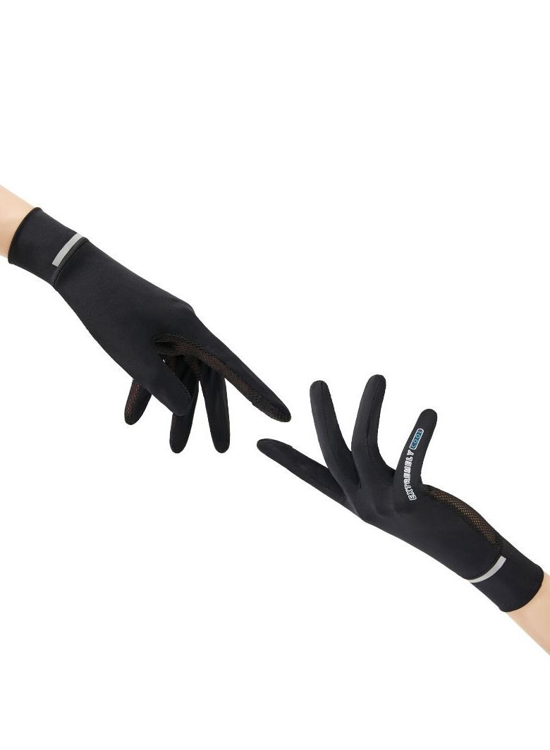 Generic 1-Pair UV Protection Women's Driving Gloves Black  - Image 4