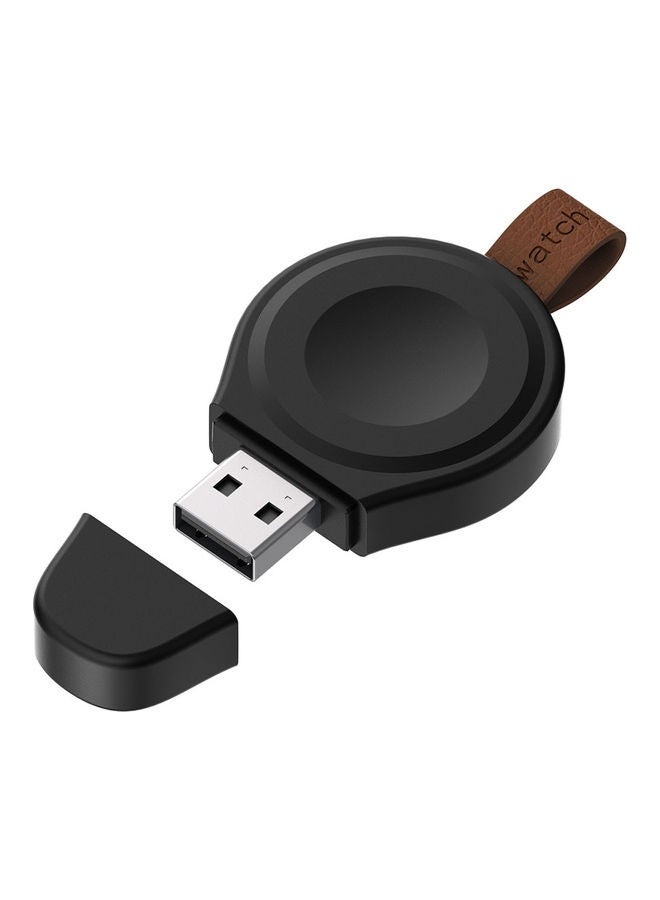 Beauenty iWatch Portable USB Magnetic Charger For Apple Watch Series SE/6/5/4/3/2/1 Black - Image 1