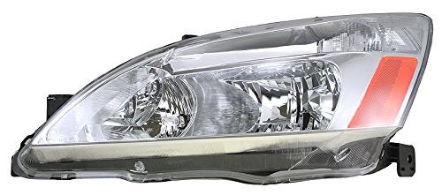 TRQ Driver & Passenger Side Headlight Assembly Set Headlights Driver & Passenger Side Compatible with 2003-2007 Honda Accord HO2502120 HO2503120 - Image 4