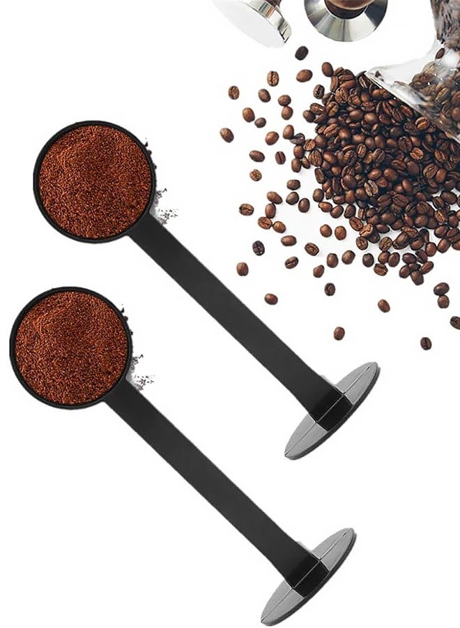 2PCS Multifunctional Plastic Coffee Measuring Tamping Spoon,Reusable Standing Coffee Scoops,Household Commercial Supplies - Image 1