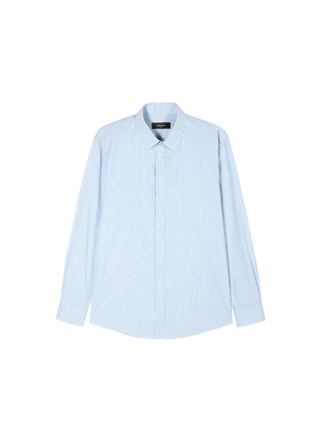 Youngor Men's Striped 100-count Dp Wrinkle-free Autumn New Business Casual Long-sleeve Shirt, 10273 - Image 3