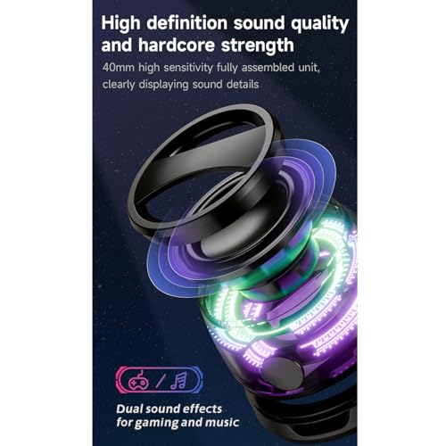 Hounyoln 2 Pcs G200 Magnetic Bluetooth Speaker,Multifunctional Portable Mini Speaker with Multi RGB Color Light Show-3D Surround Sound Effect,Phone Stand for iPhone, Android, TWS Pairing - Image 4