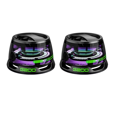 Hounyoln 2 Pcs G200 Magnetic Bluetooth Speaker,Multifunctional Portable Mini Speaker with Multi RGB Color Light Show-3D Surround Sound Effect,Phone Stand for iPhone, Android, TWS Pairing - Image 1