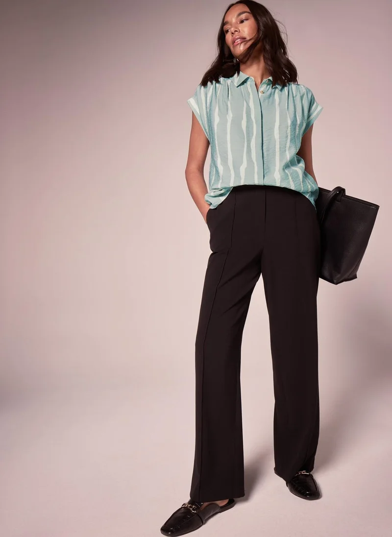 Matalan Et Vous Sage Stripe Blouse