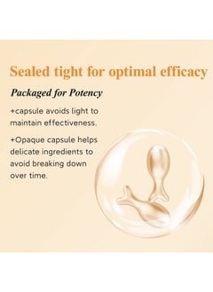 HKH Vitamin C Super Serum for Face - Anti Aging Vitamin E Facial Serum Capsules with Niacinamide, Vit C Serum Oil for Women, Even Skin Tone, Reduce Wrinkles, Moisturise, Travel Friendly (38 Capsules)  - Image 5
