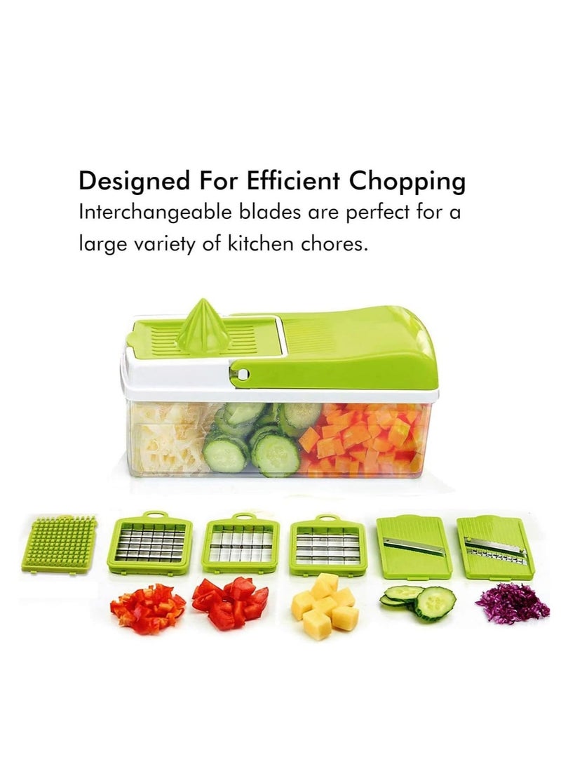 Raxoom Vegetable Chopper, 12 in 1 Professional Food Chopper, Multi Salad Cutter, Vegetable Slice Cutter, Food Processor, Vegetable Slicer, Shred, Grate, Finger Chips Cutter, Salad Maker, - Image 3