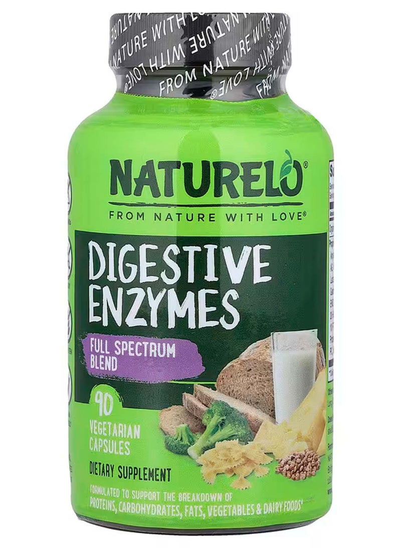 ناتوريلو إنزيمات هضمية، مزيج كامل الطيف، 90 كبسولة نباتية - Image 1