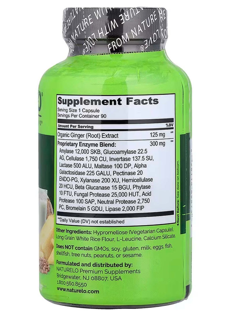ناتوريلو إنزيمات هضمية، مزيج كامل الطيف، 90 كبسولة نباتية - Image 2