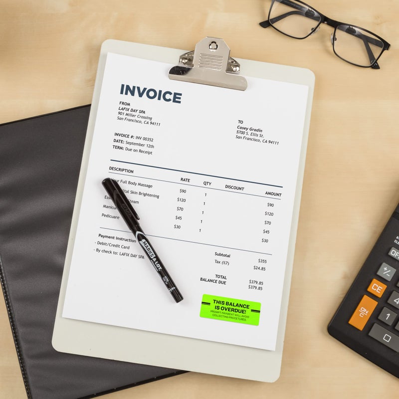 Avery Printable Address Labels with Sure Feed, 1" x 2-5/8", Assorted Neon (Magenta, Green and Yellow), 450 Blank Mailing Labels for Laser and Inkjet Printers (5979) - Image 5