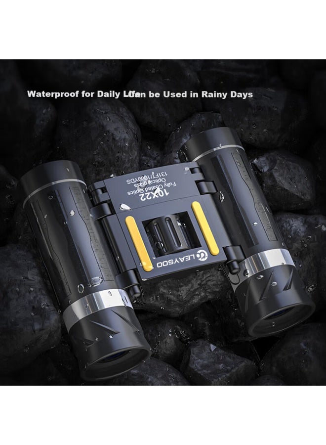 Leaysoo Coolview 10x22 Mini Portable High Definition High Magnification Binoculars Professional Concert-grade Telescope - Image 3