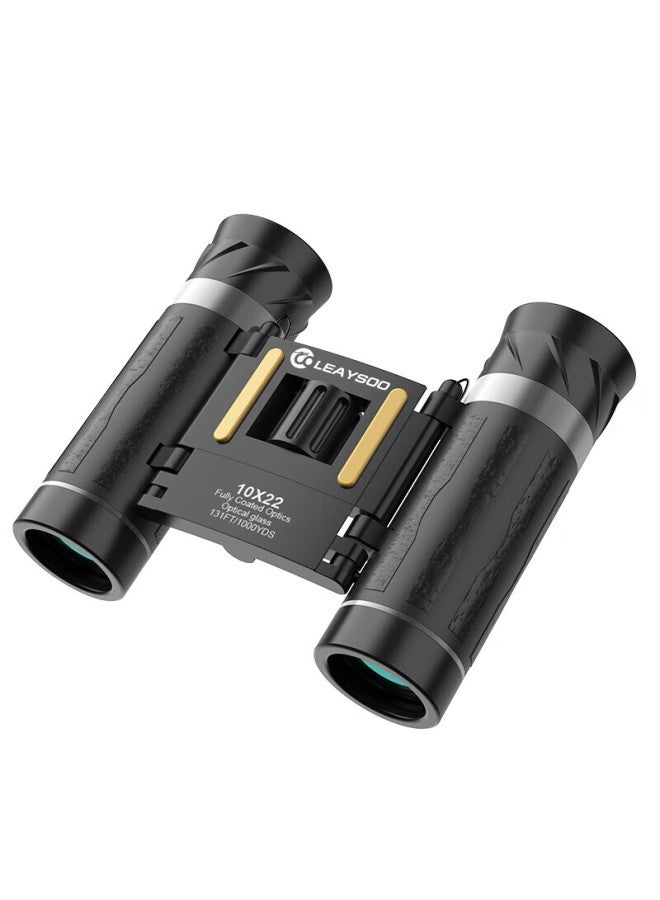 Leaysoo Coolview 10x22 Mini Portable High Definition High Magnification Binoculars Professional Concert-grade Telescope - Image 5
