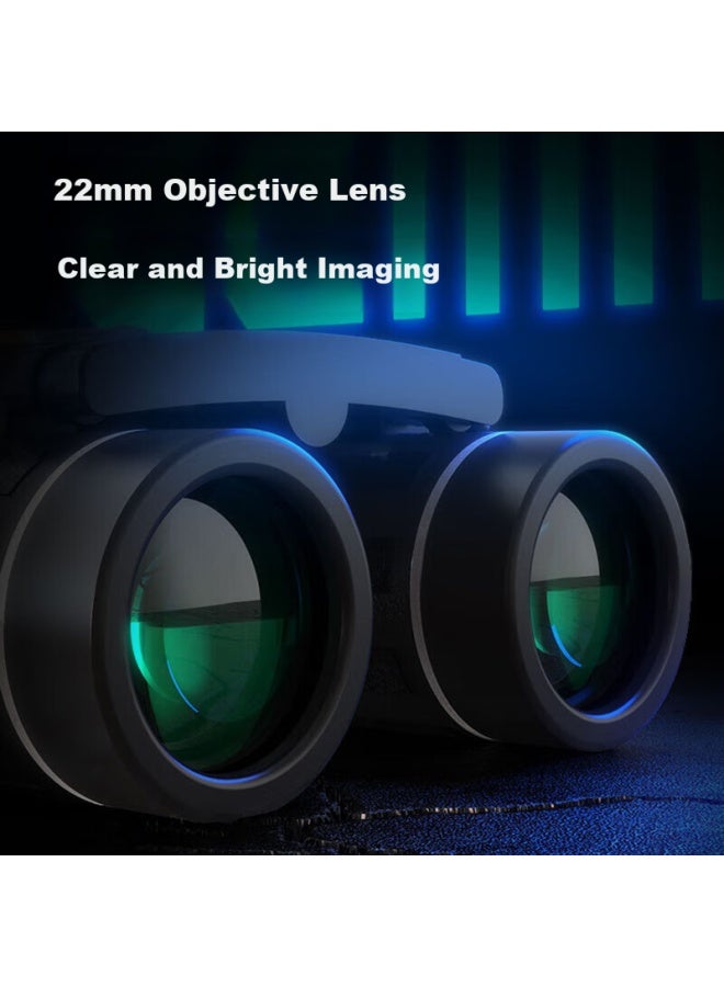 Leaysoo Coolview 10x22 Mini Portable High Definition High Magnification Binoculars Professional Concert-grade Telescope - Image 4