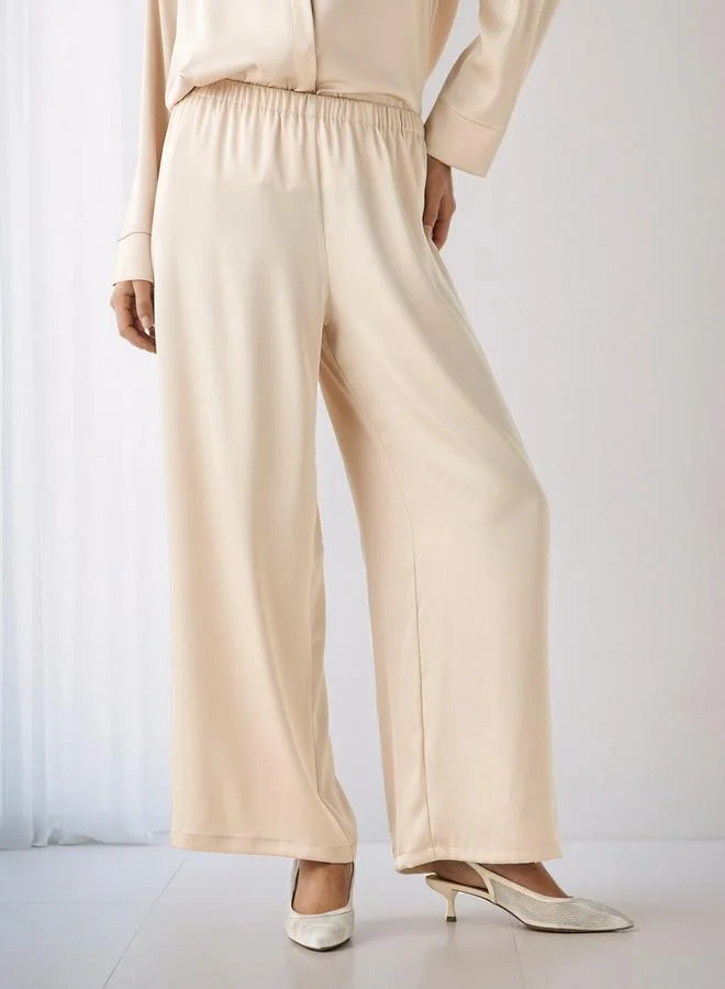 Splash FAV Coord Set with Shirt & Wide Leg Pants